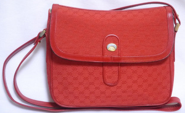 OLD Gucci 赤マイクロGG斜めがけ