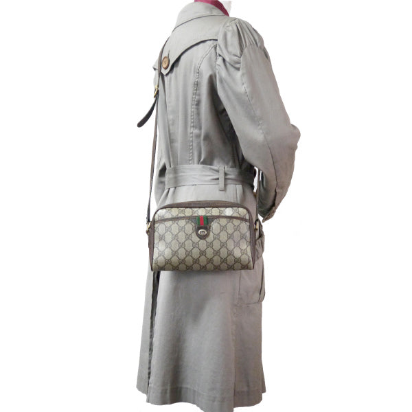 OLD Gucci ミニシェリー定番ポシェット(茶)