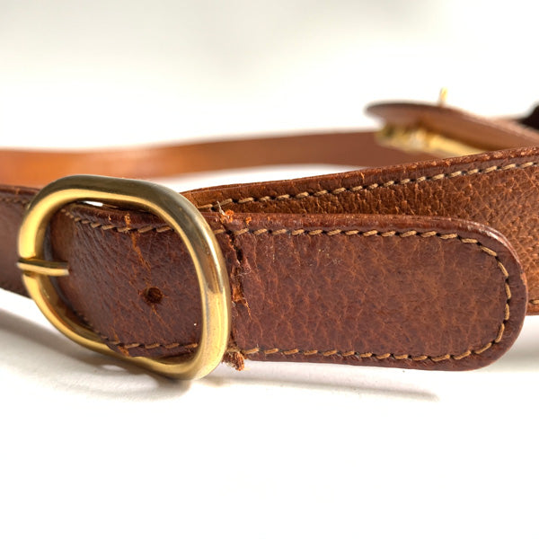 OLD Gucci <訳あり>ブーツマーク金具ショルダー(キャメル)