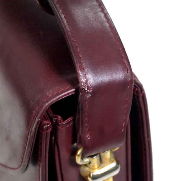 OLD Gucci 60s! ラピス総革製お宝バッグ(ボルドー)