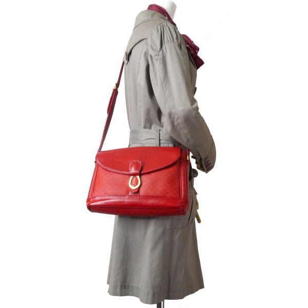 OLD Gucci ホースシュー金具マイクロGGショルダー(赤)