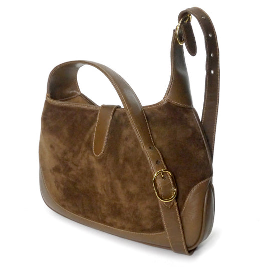 OLD Gucci スエード2WAYジャッキーバッグ(茶)