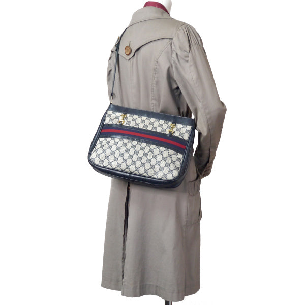 OLD Gucci レア!!ビット金具×シェリーショルダー(青)