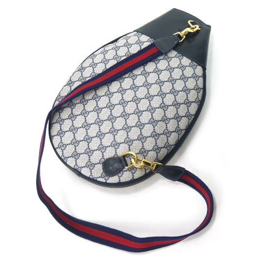 OLD Gucci 激レア!!シェリーラケットバッグ(青)