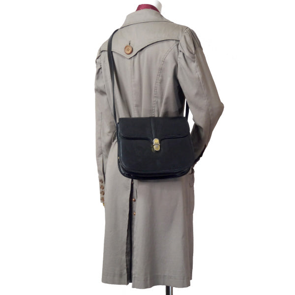 OLD Gucci GGロゴロック総革2WAYショルダー(黒)