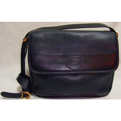 OLD Gucci 総革ネイビーショルダー