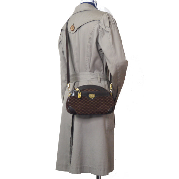 OLD Gucci マイクロGGスエード ミニポシェット(濃茶)