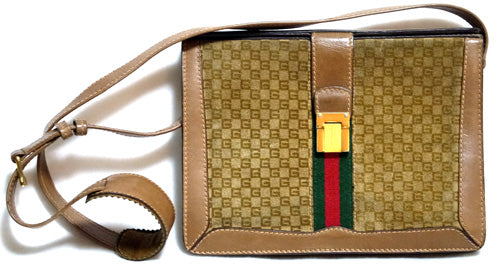 OLD Gucci 激レア 革ショルダーバッグ