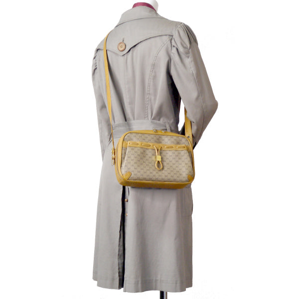 OLD Gucci マイクロGGステッチリボンショルダー(キャメル )