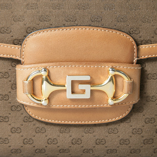 OLD Gucci 70s ジャガード茶ショルダー