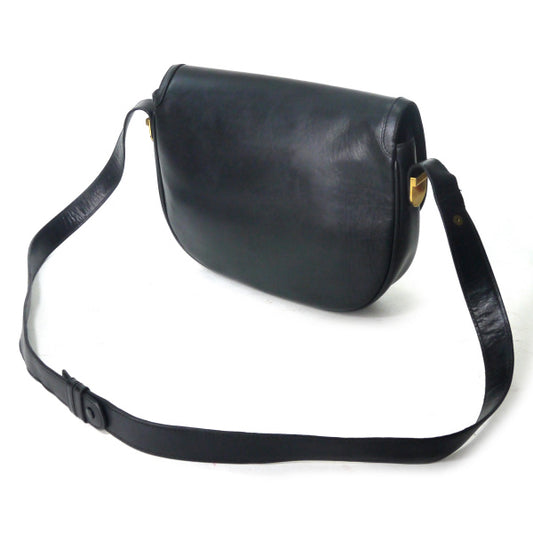 OLD Gucci 筆記体ロゴ総革2WAYショルダ−(黒)