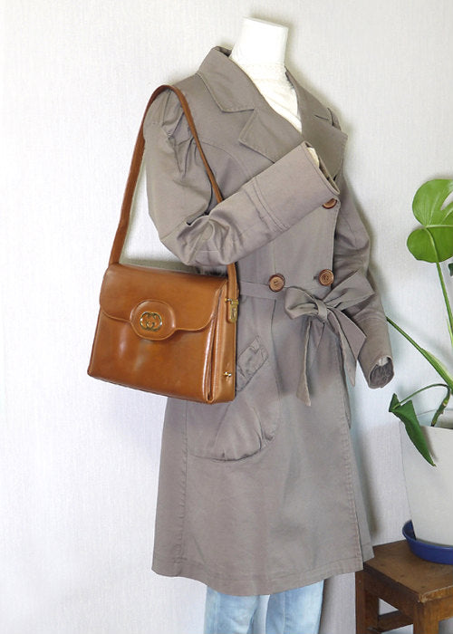 OLD Gucci キャメルGGワンショルダー