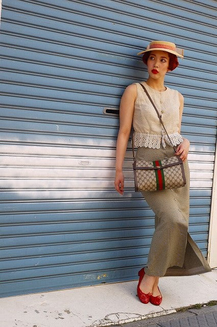 OLD Gucci クラッチショルダー(茶)