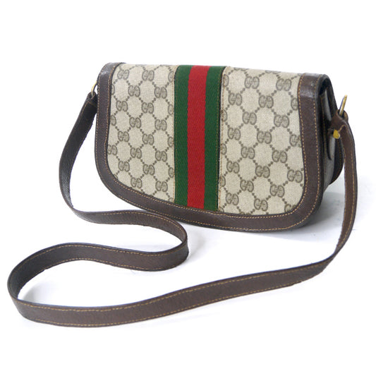 OLD Gucci <訳あり>代表作!半円ショルダー(茶)