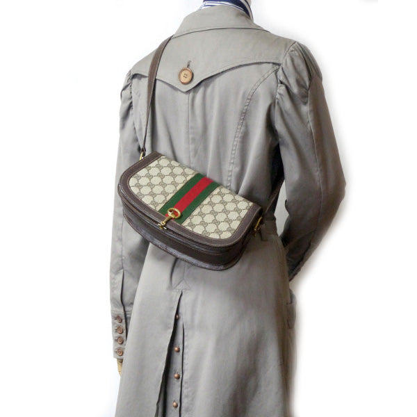 OLD Gucci <訳あり>代表作!半円ショルダー(茶)