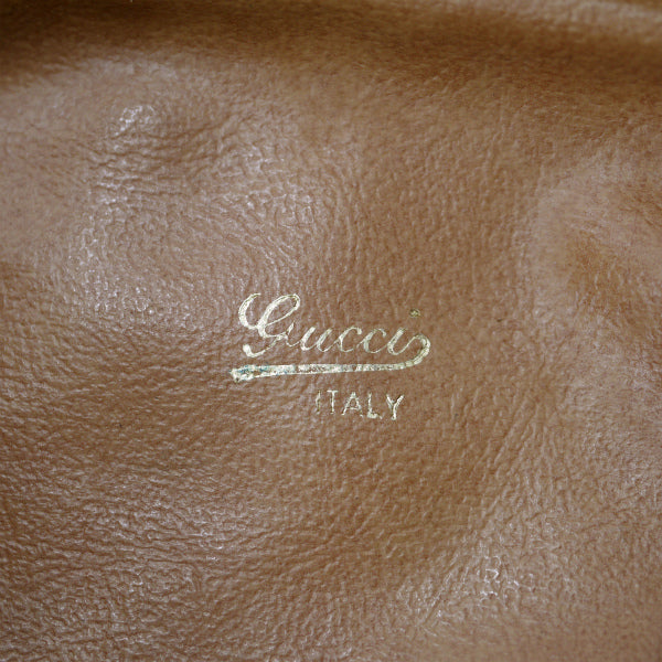 OLD Gucci GG柄シェリー大型ショルダー(茶)