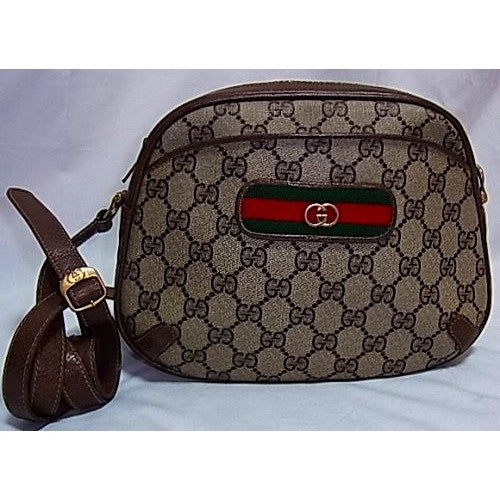 OLD Gucci レア!丸型ショルダー(茶)