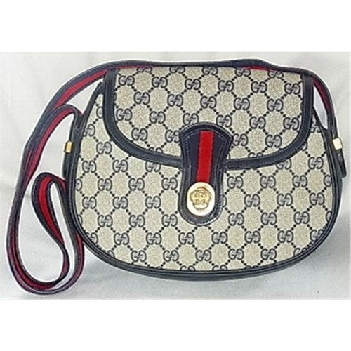 OLD Gucci レア!シェリーラインショルダー(青)