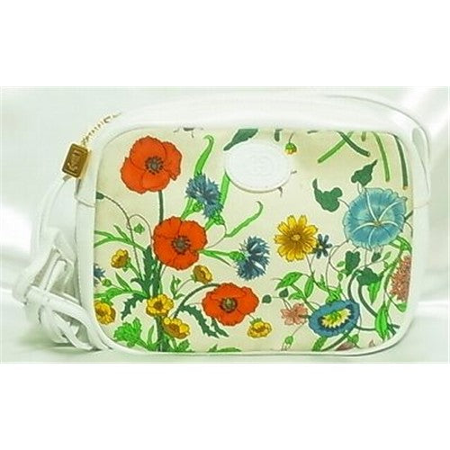 OLD Gucciフローラ長方形ポシェット(白)
