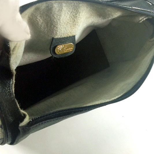 OLD Gucci GG柄モノグラム半円ショルダー(青)