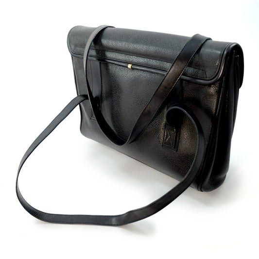 OLD Gucci 総革 ビット ビジネストートバッグ(黒)