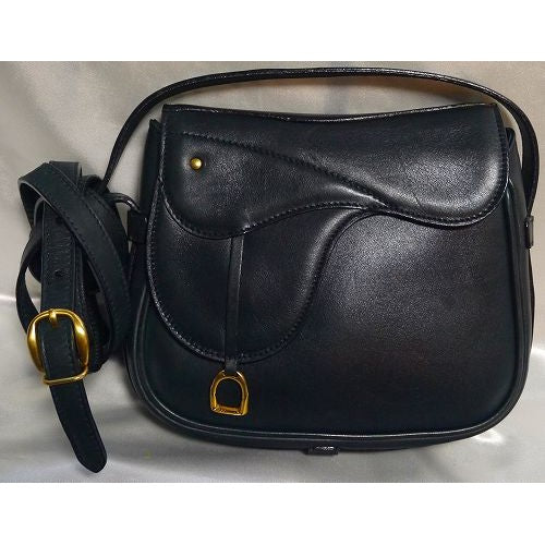 OLD Gucciビット金具ミニポシェット(紺)