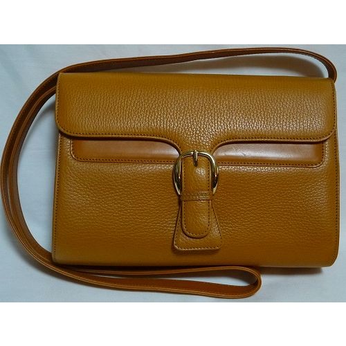 OLD Gucci総皮イエロー斜め掛けショルダー