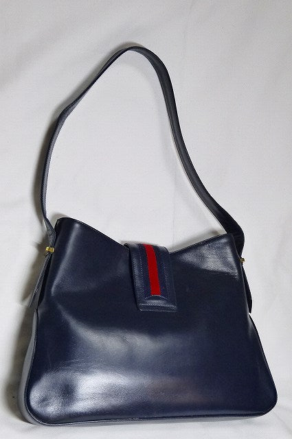 OLD Gucci <訳アリ>レア!セミショルダー(紺)