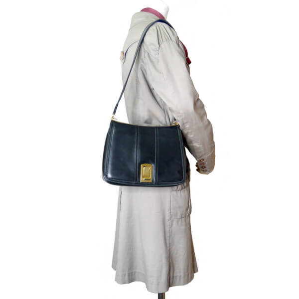 OLD Gucci 総革スライドロックショルダー(黒)