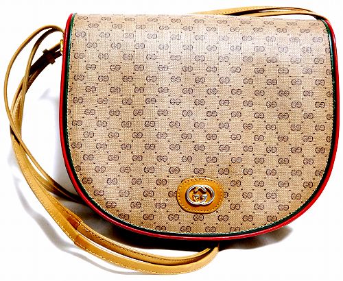 OLD GucciマイクロGG小型ショルダー(キャメル)