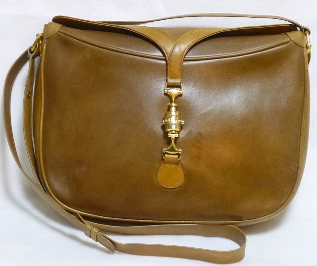 OLD Gucci レア!筆記体留め具ショルダー