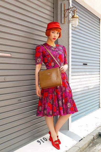 OLD Gucci 総皮ベージュショルダー