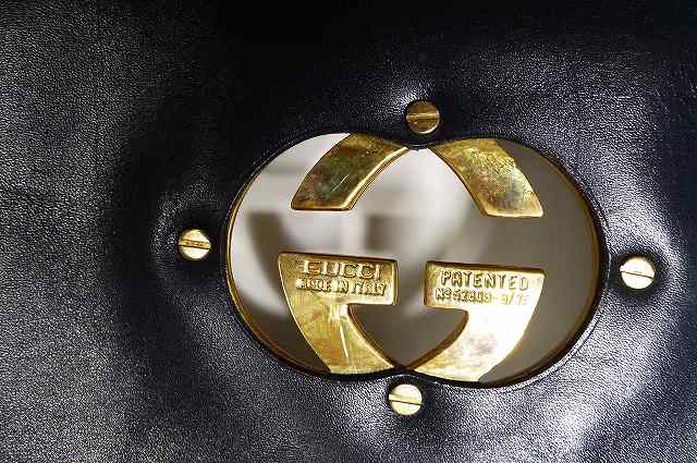 OLD Gucci 70s!リメイクGGショルダー(黒)