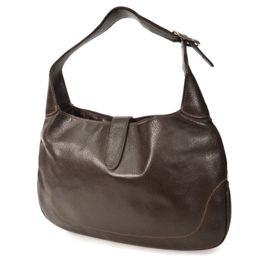 OLD Gucci ジャッキー金具ワンショルダー(総革・濃茶)