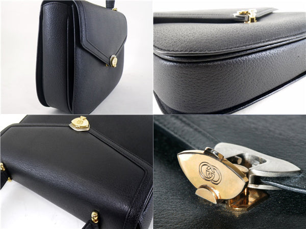 OLD Gucci 総皮マドモアゼルバッグ(黒)