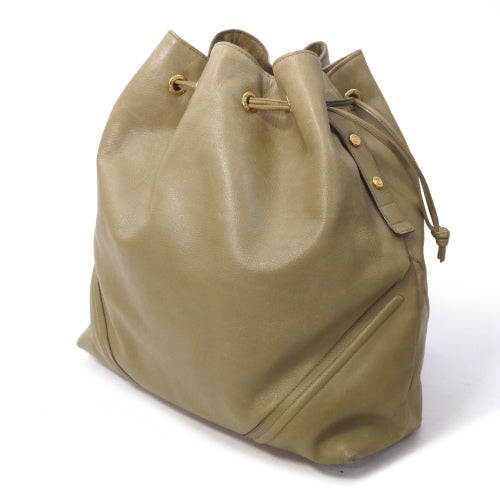 OLD Gucci オリーブグリーン巾着ショルダー