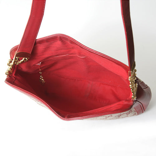 OLD Gucci GGキャンパスショルダー(赤)