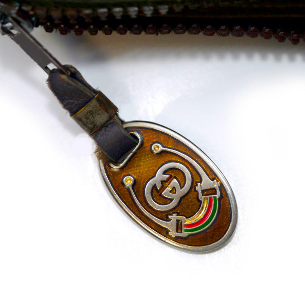 OLD Gucci 70s総革サイドビットショルダー(濃茶)