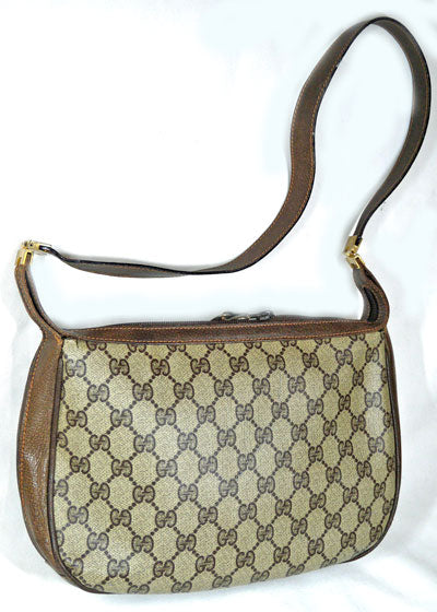 OLD Gucci<訳アリ> ビット金具ショルダー(茶)