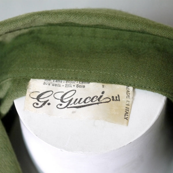 OLD Gucci ホースサドル ブラウス (緑)