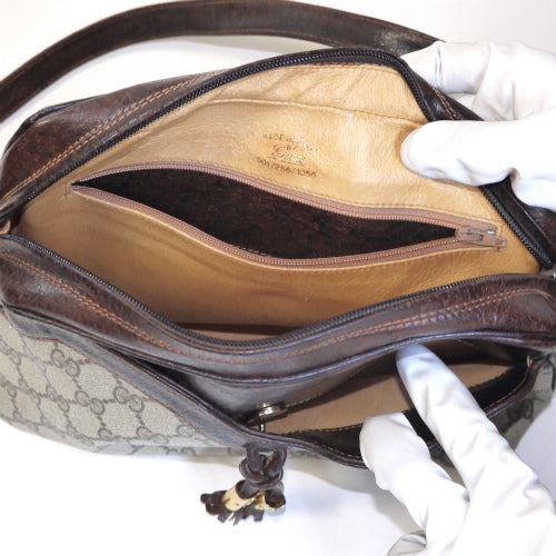 OLD Gucci フリンジ付きGGショルダー