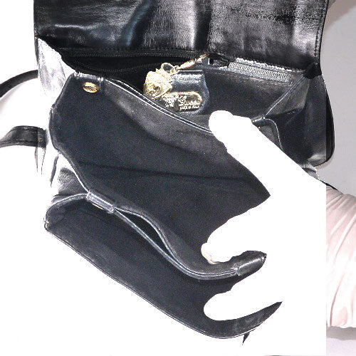 OLD Gucci オーストリッチ総皮ポシェット(黒)