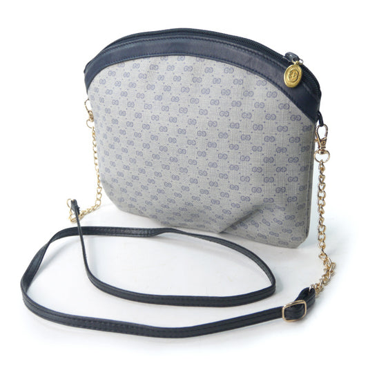 OLD Gucci チェーン付きマイクロGGクラッチバッグ(青)