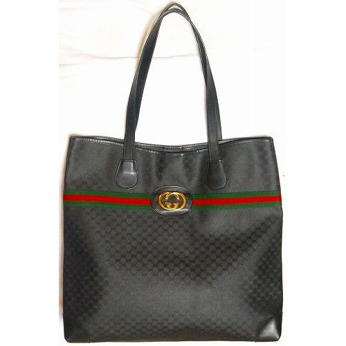 OLD Gucci 四角GGトートバッグ(黒)