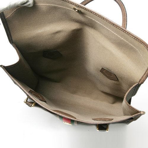 OLD Gucci 茶ポーチ付きトート