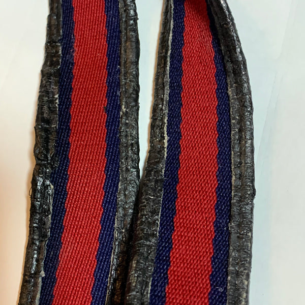 OLD Gucci GGベロ付き トートバッグ(青)