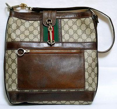 OLD Gucci レア!ショルダートート(茶)