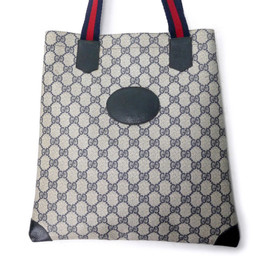 OLD Gucci GG柄ミニトートバッグ(青)