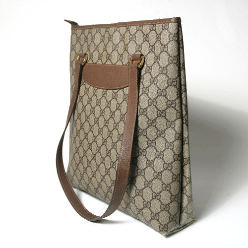 OLD Gucci シンプルGGトートバッグ(茶)