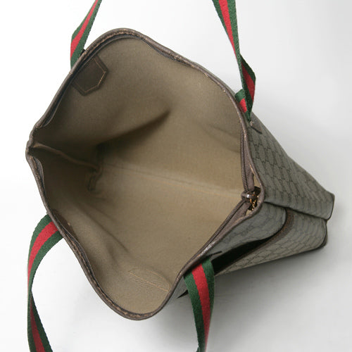 OLD Gucci 大型ファスナートート(茶)